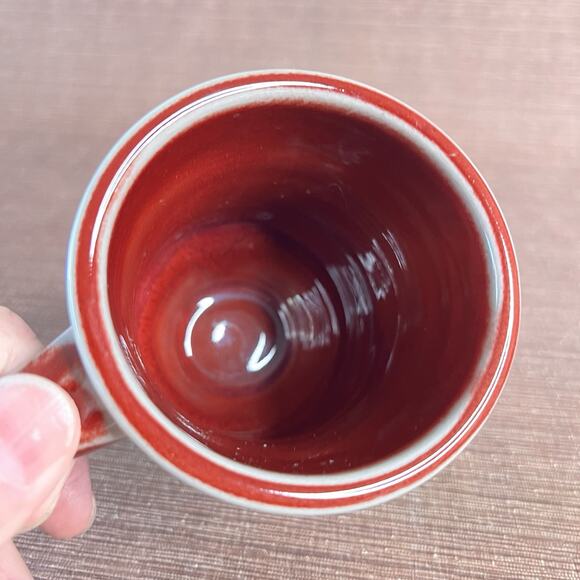 Studio Pottery Stoneware Mug-Tapered Base-Artisan Ceramic Drinkware - Picture 7 of 8